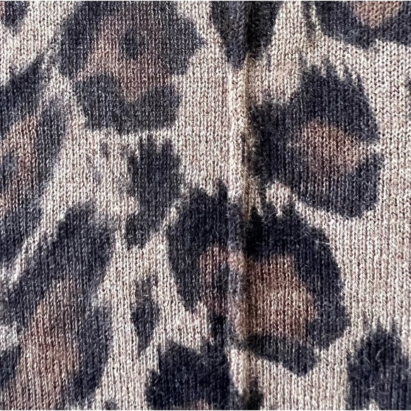 Rebecca Taylor Silk / Cashmere leopard cardigan - Picture 7 of 9